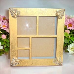Towle Silversmiths Gold Foil Leaf Picture Frame Photo Collage Acanthus